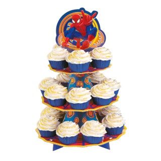 Spider Hero Dream Party Cupcake Stand