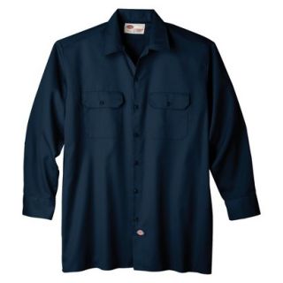 Dickies Mens Original Fit Long Sleeve Work Shirt   Dark Navy M