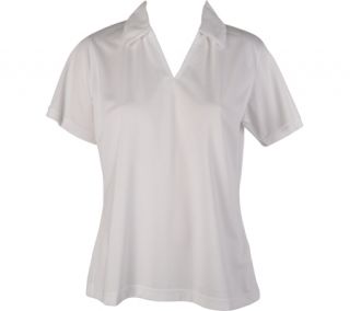 Womens Willow Pointe Performance Polo Shirt   White Short Sleeve Shirts