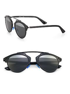 Dior So Real Metal & Plastic Sunglasses   Black