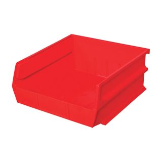 Triton Products LocBin Hanging and Interlocking Bins   6 Pack, Red, 10 1/4 Inch