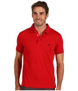 French Connection Sneezy Polo Shirt Mens Short Sleeve Pullover (Red)