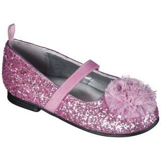 Toddler Girls Genuine Kids from OshKosh Glitter Ballet Flats   Pink 6