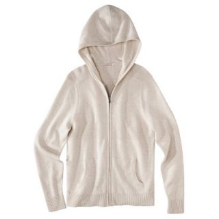 Merona Mens Hooded Cardigan Sweater   Oatmeal Heather XXL
