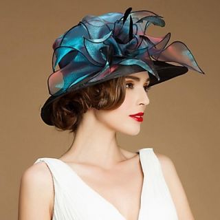 Gorgrous Organza Wedding/ Honeymoon Hat With Sequin(More Colors)