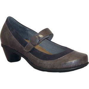 Naot Womens Trendy Grey Patent Navy Nubuck Shoes, Size 42 M   44024 P09
