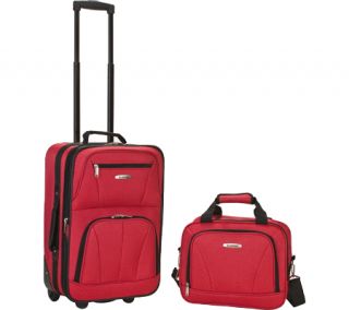 Rockland 2 Piece Luggage Set F102   Red Luggage Sets