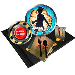 Secret Agent Just Because Party Pack for 8