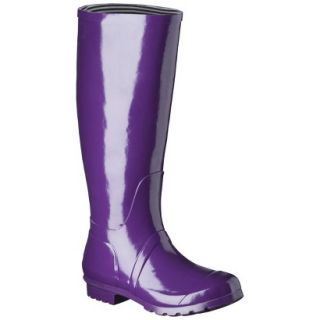 Womens Classic Tall Rain Boot   Purple 6