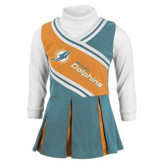 NFL Infant Toddler Cheerleader Set With Bloom 3T Dolphins