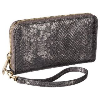Merona Snake Skin Textured Cell Phone Case Wallet with Removable Wristlet Strap