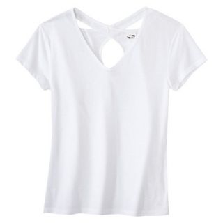 C9 by Champion Womens Open Back Yoga Layering Top   True White L