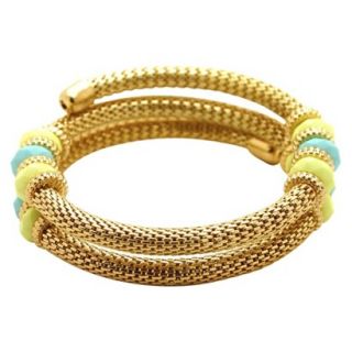 Coil Bracelet   Gold/Turquoise (2.37)