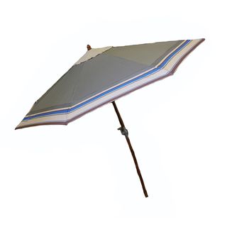 At Leisure 9 foot Wood Green Olive Umbrella Green Size 9 foot