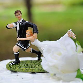 Carry Me With You Athletic Figurine Wedding Cake Topper