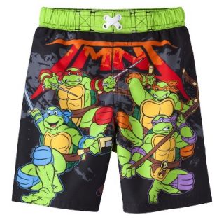 Teenage Mutant Ninja Turtles Toddler Boys Swim Trunk   Green 2T