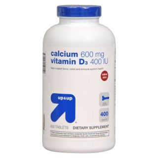 up&up Calcium (600 mg) + Vitamin D (125 iu) Tablets   400 Count