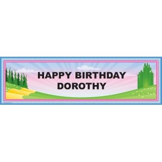 Emerald Sparkle Personalized Birthday Banner