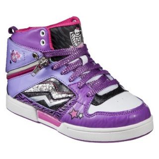 Girls Monster High High Top Sneaker   Purple 3