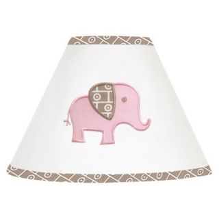 Sweet Jojo Designs Elephant Lamp Shade   Pink