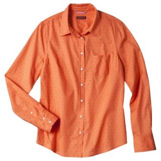 Merona Womens Favorite Solid Shirt   Mandarin   XS