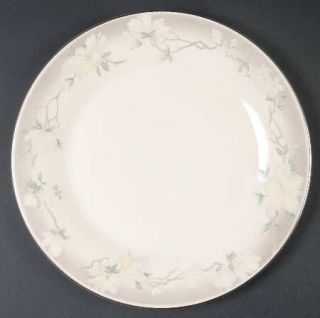 Royal Doulton Kathleen Dinner Plate, Fine China Dinnerware   White/Yellow Flower