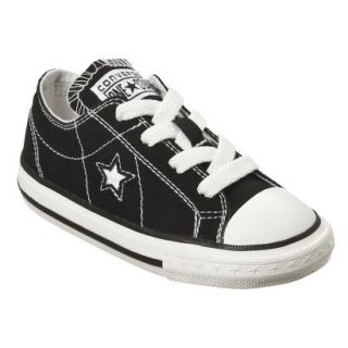 Toddlers Converse One Star Canvas Oxford Shoe   Black 9.0