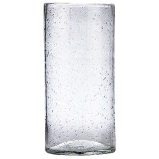 Threshold Bubble Glass Cylinder Vase   Clear 10.6