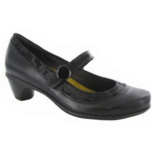 Naot Womens Trendy Black Gloss Black Lace Nubuck Shoes, Size 42 M   44024 NA6