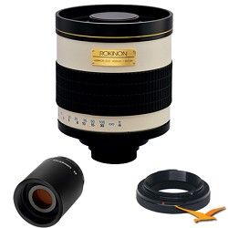 Rokinon 800mm F8.0 Mirror Lens for Samsung NX with 2x Multiplier (White Body)  