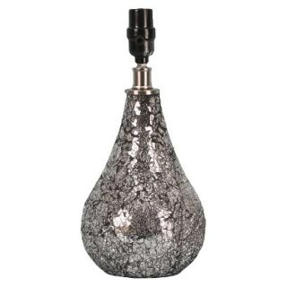 Threshold Mosaic Lamp Base   Silver Small (Includes CFL Bulb)
