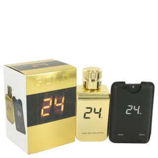 24 Gold The Fragrance Jack Bauer for Men by Scentstory EDT Spray + 0.8 oz Mini P