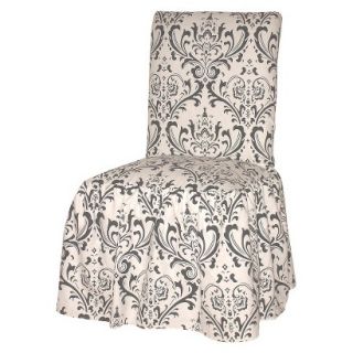 Demask Dining Room Chair Slipcover   Black/White