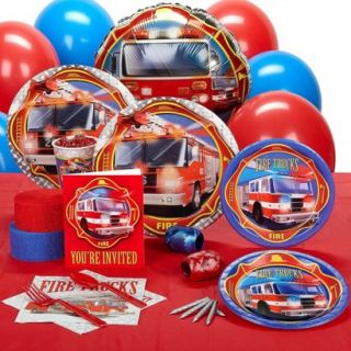 Fire Trucks Standard Party Pack for 16