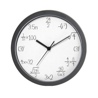  Math Clocks Wall Clock