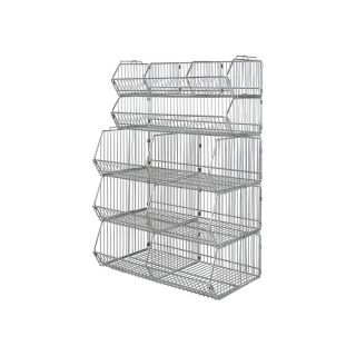 Quantum Storage Stationary Basket Unit   48 Inch W x 18 Inch D x 63 Inch H,