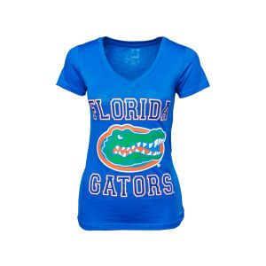 Florida Gators NCAA Womens Rhinestone V Neck T Shirt