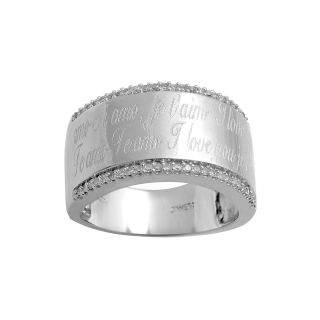 ONLINE ONLY   1/6 CT. T.W. Diamond I Love You Ring, Womens