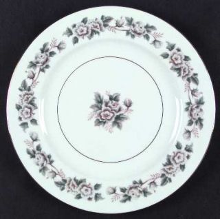 Noritake Laurette Dinner Plate, Fine China Dinnerware   White/Tan Flowers,Green