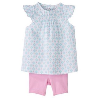 Just One YouMade by Carters Newborn Infant Girls 2 Piece Set   White/Pink 9 M