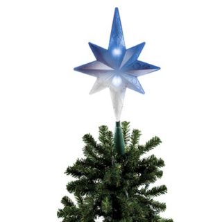 LED Frosty Bethlehem Tree Topper   Blue/White