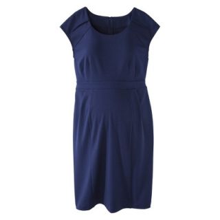 Liz Lange for Target Maternity Short Sleeve Ponte Dress   Blue XXL