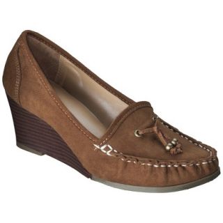Womens Merona Michelle Wedge Loafer   Brown 10