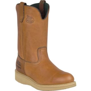 Georgia Farm & Ranch 10 Inch Wellington Work Boot   Barracuda Gold, Size 13