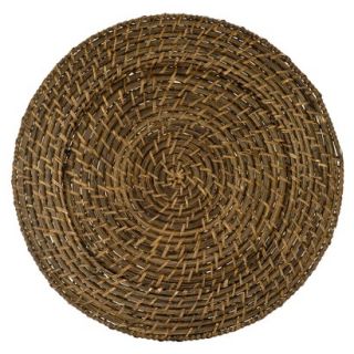 Round Rattan Chargers Set of 4