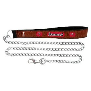 Tampa Bay Buccaneers Football Leather 2.5mm Chain Leash   M