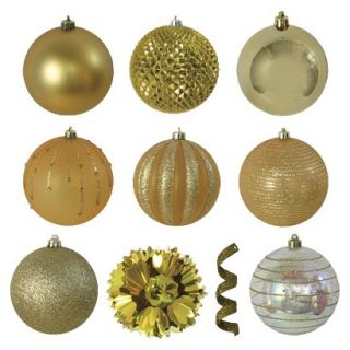 40 Piece Ornament Set   Gold
