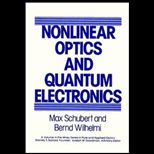 Nonlinear Optics and Quantum Electronics