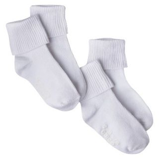 Circo Infant Toddler 2 Pack Casual Socks   White 4T/5T
