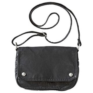 Mossimo Textured Crossbody Handbag   Black